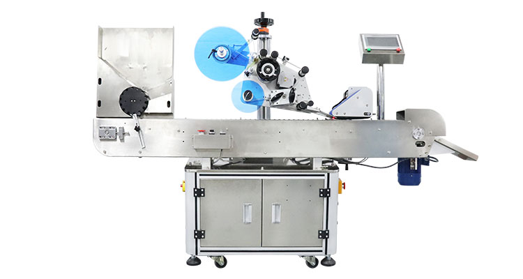 In Stock Automatic Horizontal Corrugate Core Labeling Machine For Cannabis Products Small Round Tube